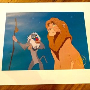 Lion King Exclusive Commemorative Lithograph 1995